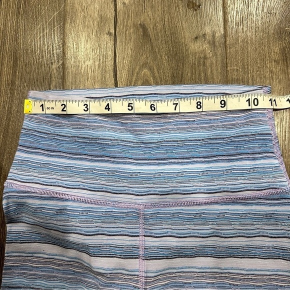 Lululemon High Times Pant 25" Sz 4 Wave Twist Lilac Caspian Blue Leggings Stripe - Picture 8 of 14